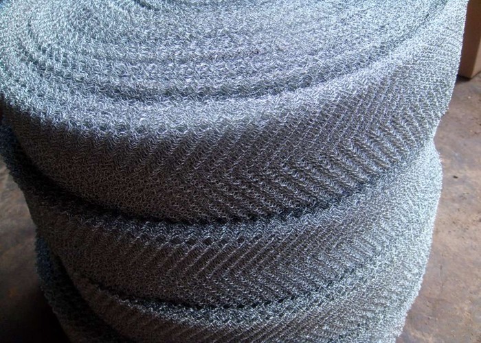 Stainless Steel Knitted Wire Mesh 0.10mm -0.45mm Wire Diameter