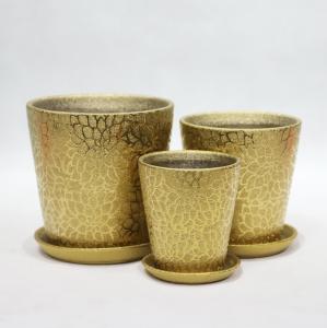 China Modern Glossy Ceramic Flower Pots Lightweight for Weddings and Events wholesale