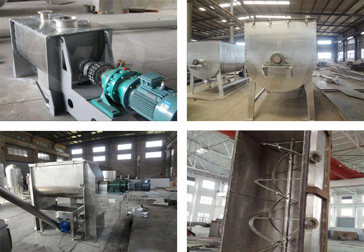 Medical Feed Horizontal Ribbon Mixer 3080*1625*2453mm Dimension