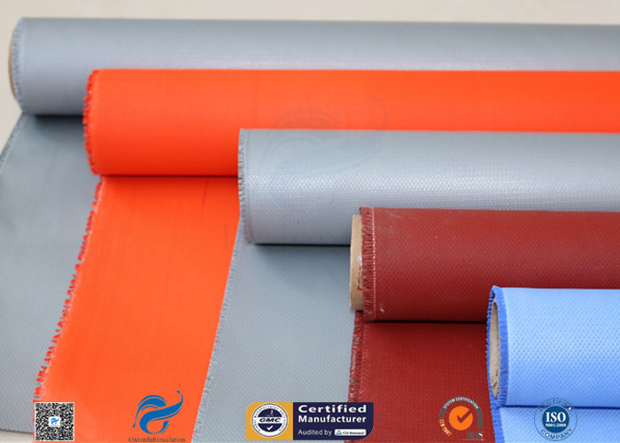 Plain Weave Thermal Insulation Materials Silicone Coated Fiberglass Fabric
