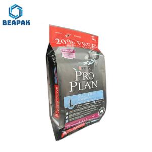 China Square Flat Bottom Pet Glossy Puppy Food Pouches wholesale