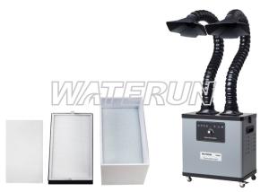 China Round Nozzle Triple Filter Portable Fume Extractor 330W 2 Ducts wholesale
