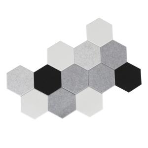 China 15mm Hexagon Sound Absorbing Acoustic Wall Panel PET Acoustic Panel wholesale