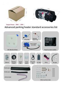 China Semi-Closed Controller 12V 24V 2KW 5KW Truck Diesel Air Parking Heater With Touch Screen Switch wholesale