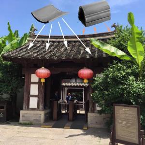 China SGS Chinese Pagoda Roof Tiles For Courtyard Application wholesale