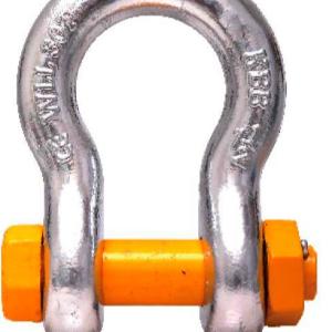 China 1.25 Inch WLL 12 Tonne Wide Body Shackles Steel Safety Pin Bow Shackle wholesale