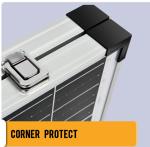 250W 300W 400w Foldable Glass Solar Panels Camping Kits