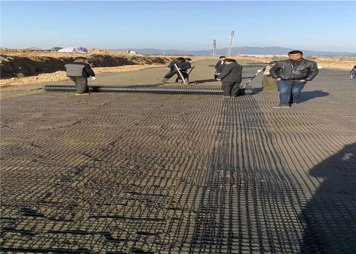 3030 60kn Biaxial Plastic Geogrid For Civil Engineering Construction