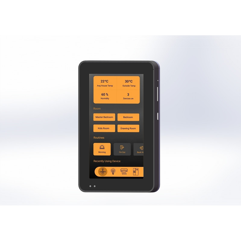 Dual Wifi Frequency Industrial 5 Inch Android Wall Mount Terminal Control Panel with UART GPIO RS485