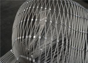 China 1.2mm Climbing Plant Support Mesh 200mm Stainless Steel Cable Wire Rope Netting 30x30mm wholesale