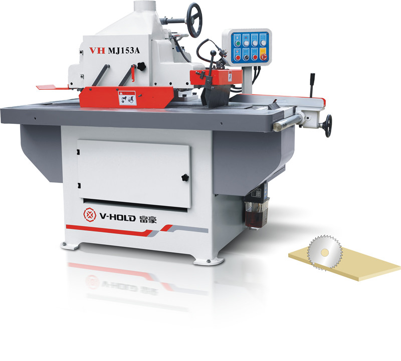 Custom Industrial Rip Saw , Wood Ripping Machine Double Anti - Kickback Finger Protection