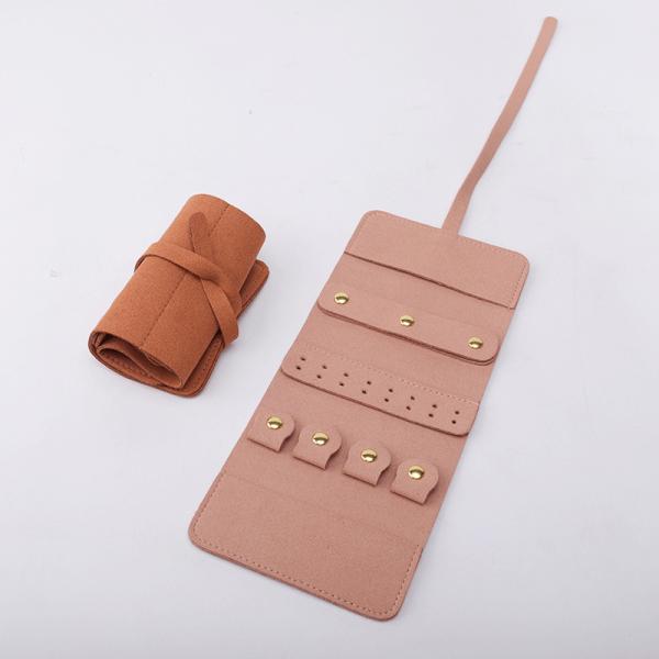 Microfiber Multifunctional Jewelry Storage Bag Portable Jewelry Bag Ring Earring Necklace Watch Packaging Bag Cross-Border