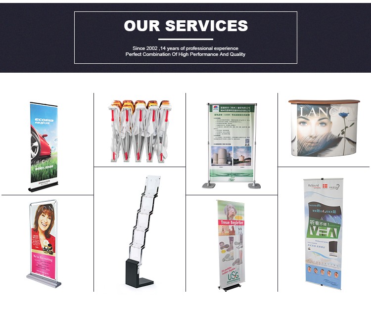 Pop up booth banner stand tension fabric display