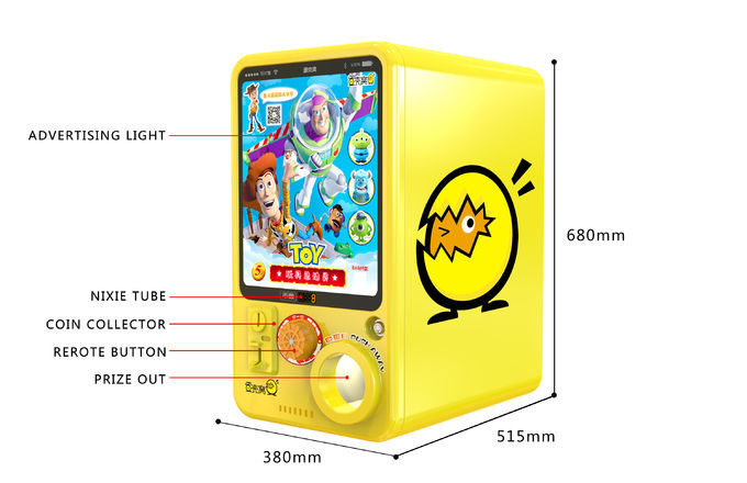 100W Eggshell Capsule Toy Gashapon Kids Arcade Machine