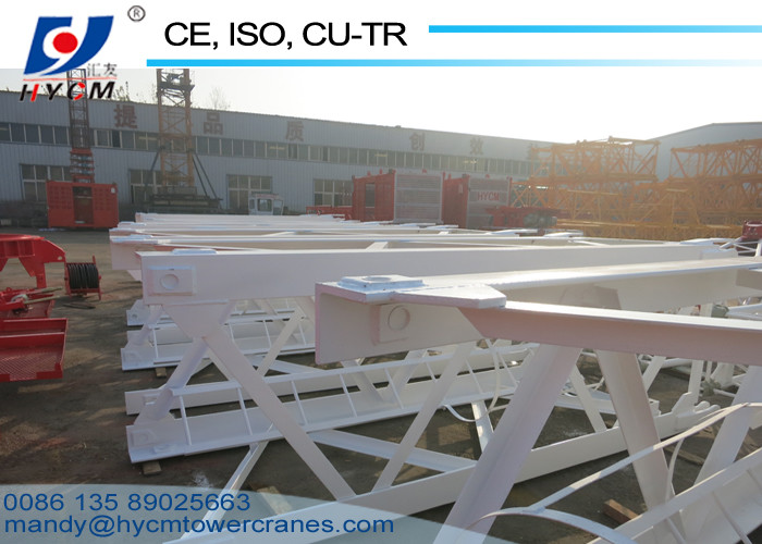 6tons QTD2520 Luffing Jib Crane Feature Tower Crane 25m Jib Tower Crane