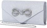 WOMEN EVENING HANDBAG SHINY CRYSTAL BOW FLAP CLUTCH PURSE FOR WOMEN WEDDING