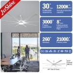 84 Inch Aluminum Metal Blade Ceiling Fan Brushless Inverter Motor