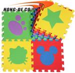 Non Toxic 12inx12in Animal Foam Play Mat / 10mm Children'S Foam Puzzle Mats