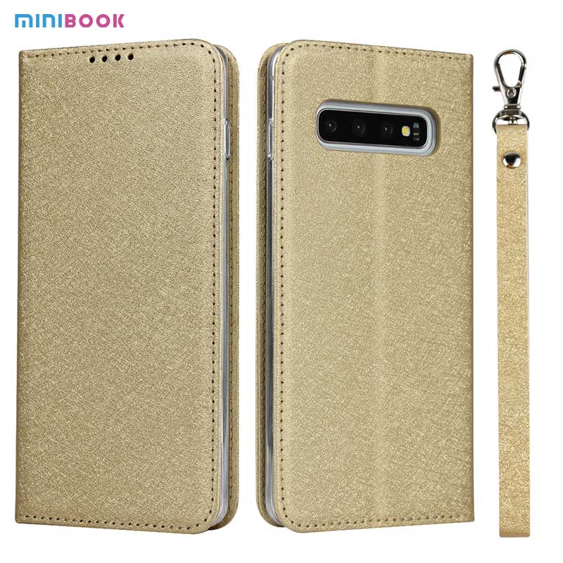 Minibook PU Leather Phone Case For Samsung Galaxy S9 Plus S8plus Low MOQ Lanyard Strap