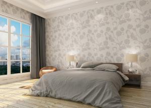 China Waterproof Vinyl Country Style Wallpaper with Floral Pattern for Bedroom wholesale