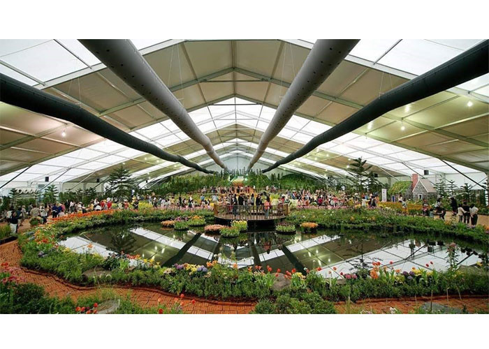 Aluminum 30x65m Curve Clear Span Tent For Event Sports