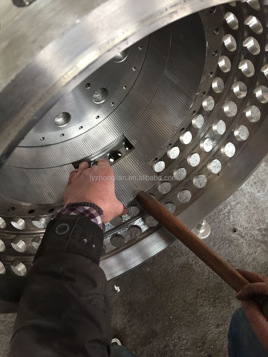 SS316l HR500 automatic continuous two stage pusher centrifuge for salt