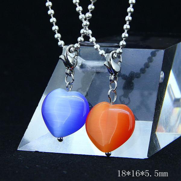 Fashion Ladies Women Girls Stainless Steel Loving Heart Shapped Necklace Pendant