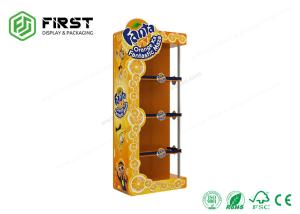 China Custom Corrugated Cardboard POP Displays Floor Stands With Shelves For Supermarket wholesale