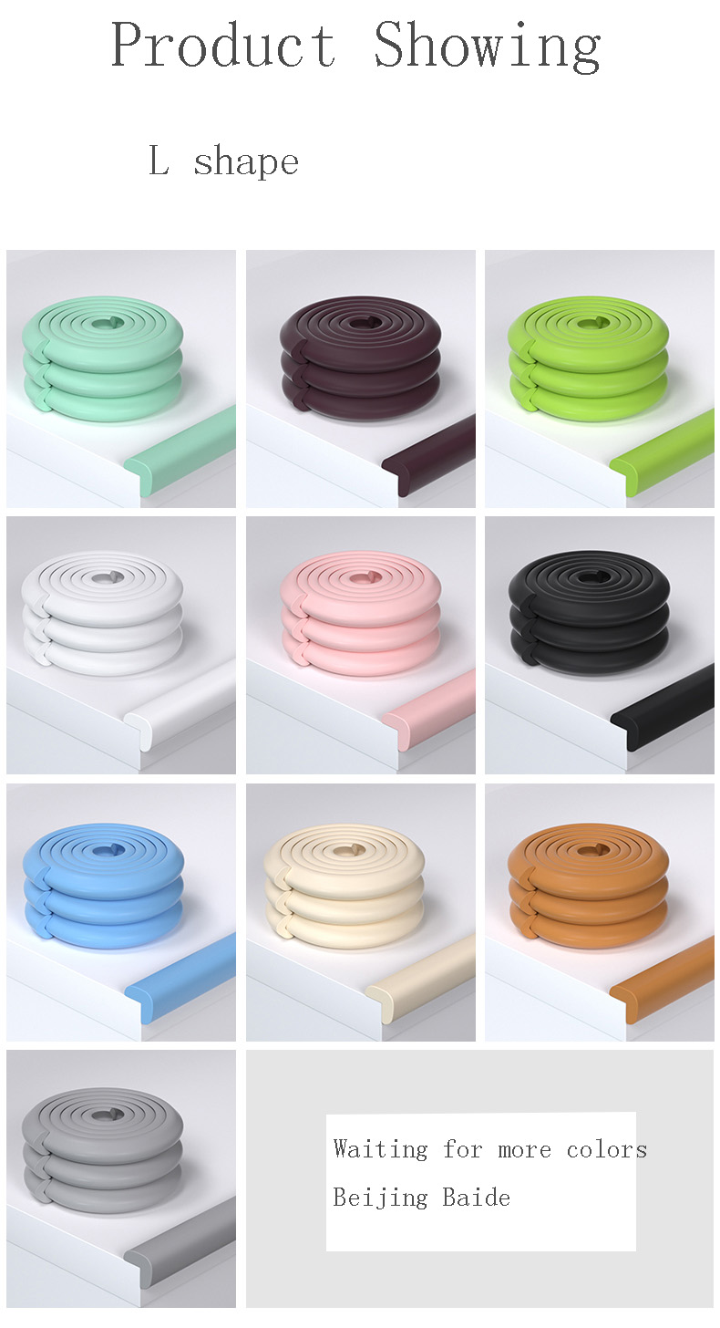 Customizable Popular NBR Foam Rubber Silicone Rubber Table Corner Protector