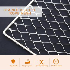 China Ferruled 316 Inox Cable Webnet 1 X 19 Stainless Steel Rope Wire Mesh wholesale