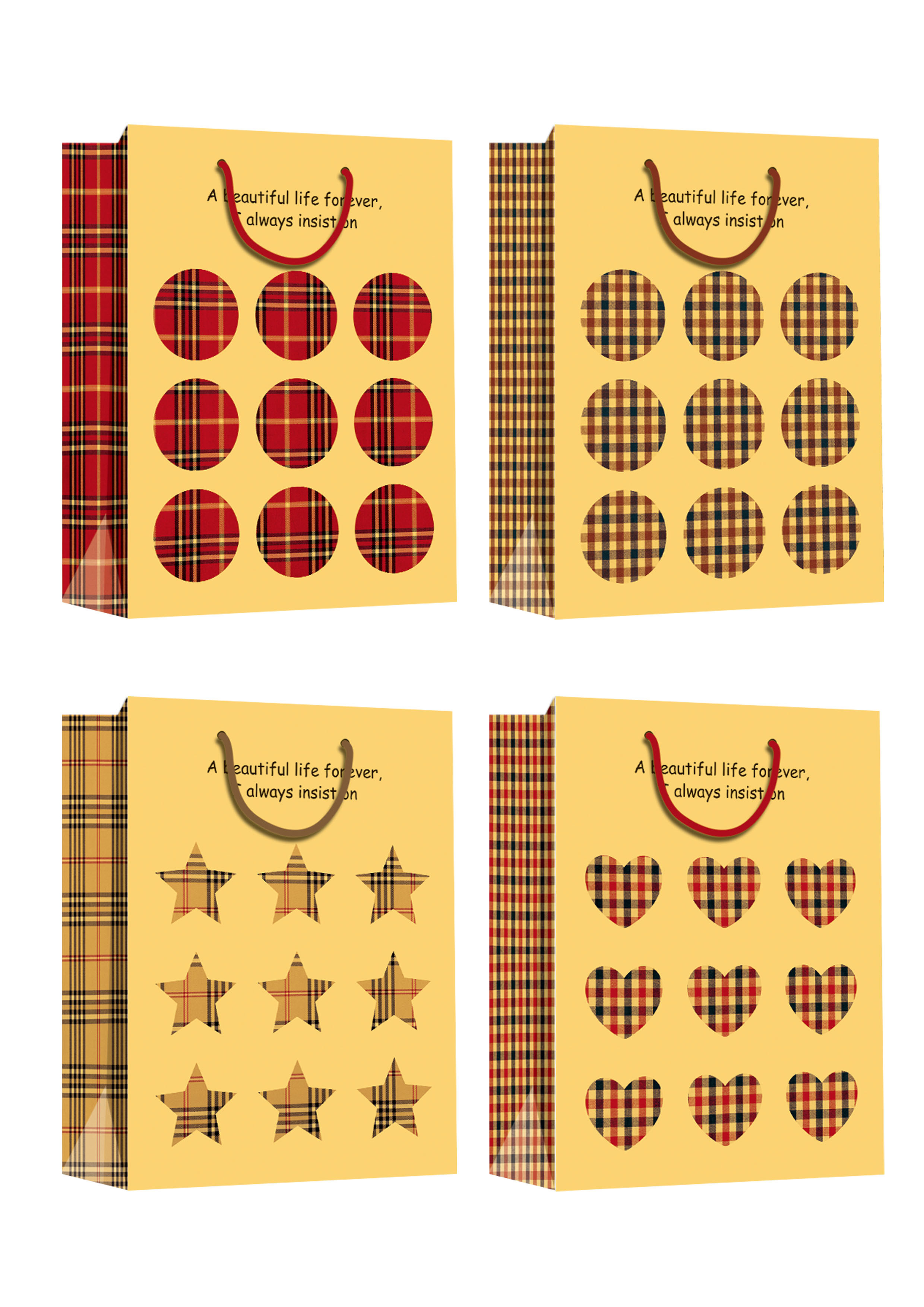 China paper bag factory supply cheap high quality kraft paper bag