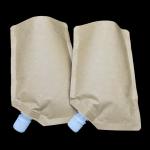 Biodegradable Foil Custom Printed Stand Up Pouches Waterproof Liquid Kraft Paper