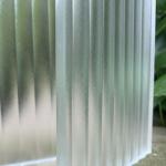 Ice Textured Partition Tempered Art Glass Low Iron Acid Etched