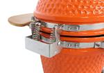Small SES Orange Charcoal BBQ Ceramic Kamado Grill