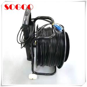 China Portable Telecom Outdoor Fiber Patch Cable Military Retractable Tactical Optical Cable Reel wholesale