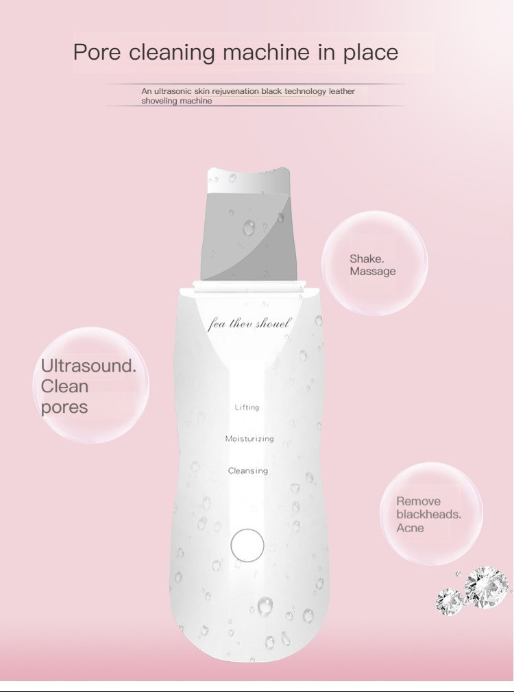 Electricity Ultrasonic Blackhead Remover Deep Face Cleaning Machine Skin Scrubber CE