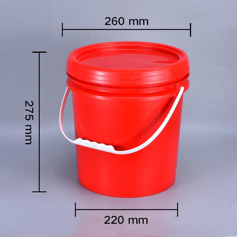 10L Food Grade Plastic Paint Bucket With Lid And Handle Tamper Evident Container