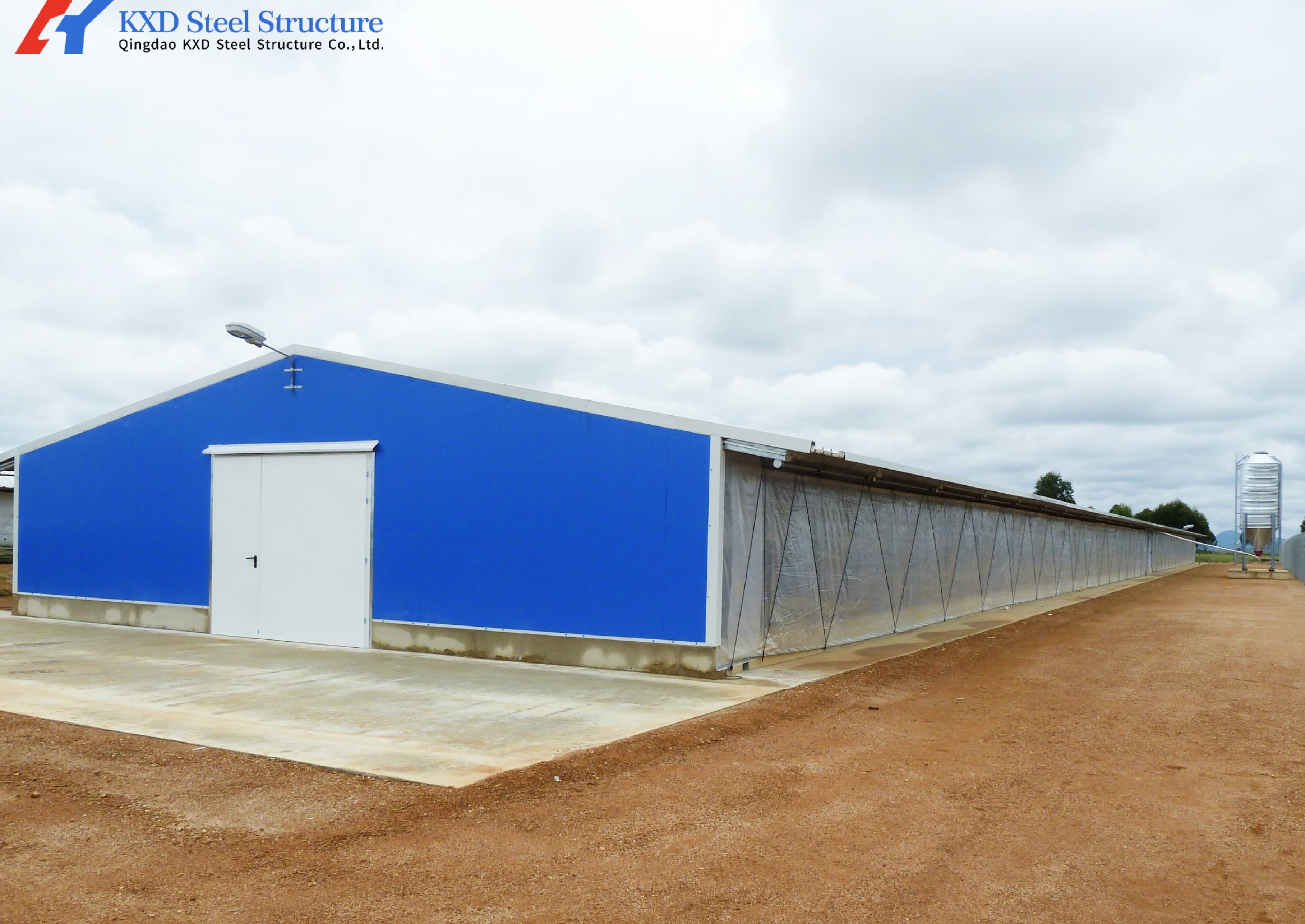 Silo Galvanized Poultry House Equipment Automatic Broiler Chicken Poultry Farm