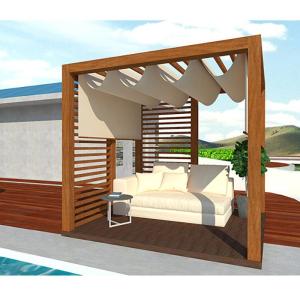China Customized WPC Pergola Wood Plastic Composite Deck Pergola lightweight wholesale