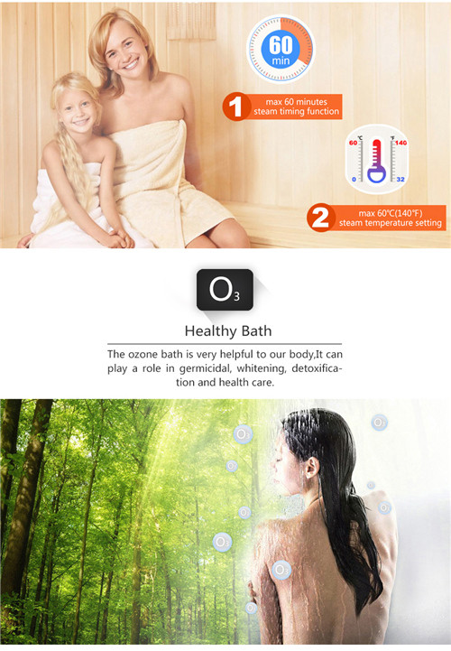Floor Mounted Commercial Steam Room Equipment IPX5 Waterproof ROHS Certification