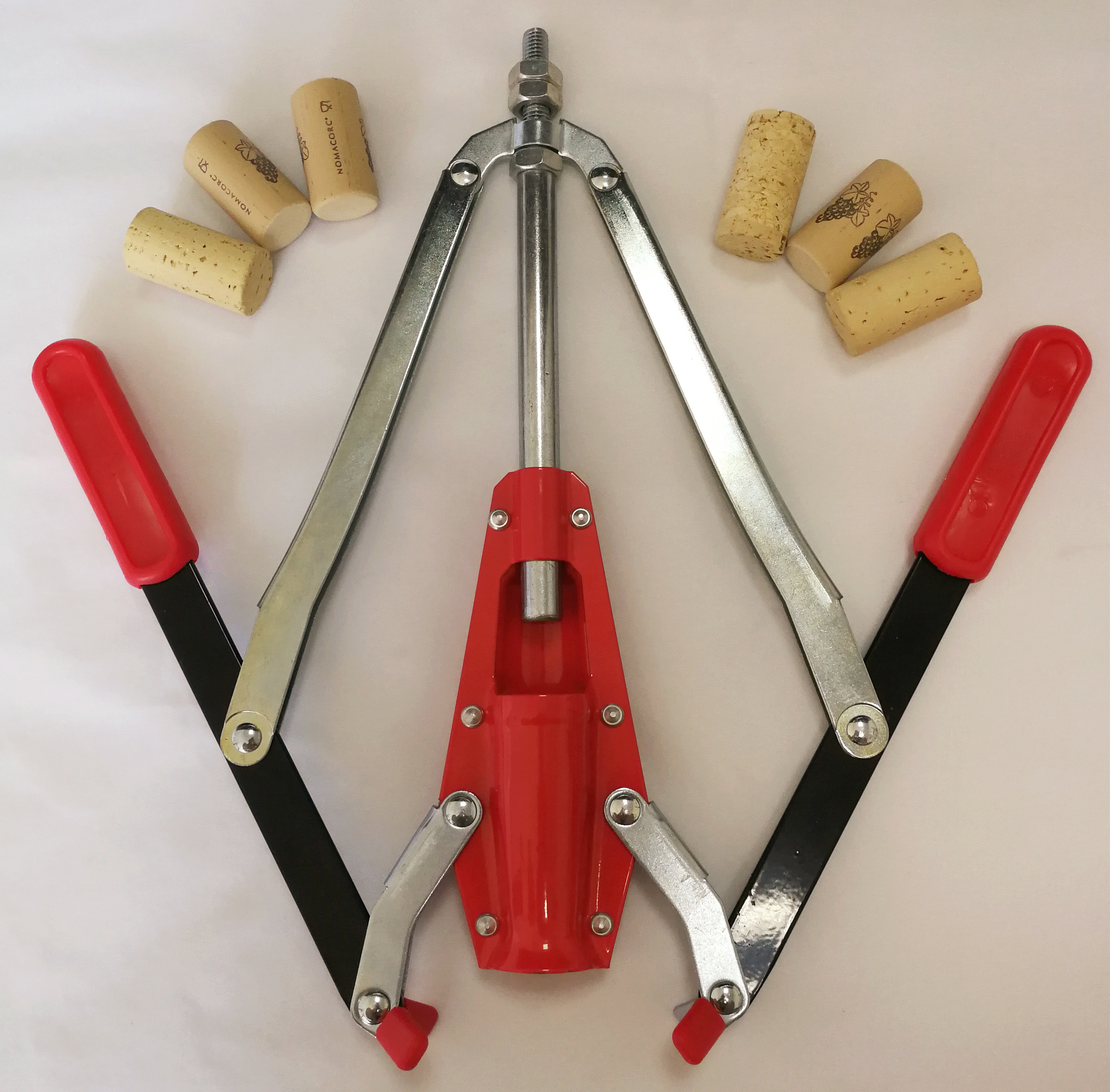 Manual Portuguese Double Lever Corker Adjustable Pole With Good Leverage