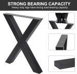 1000kgs Steel X Frame Table Legs 30 Inch Powder Spraying Black