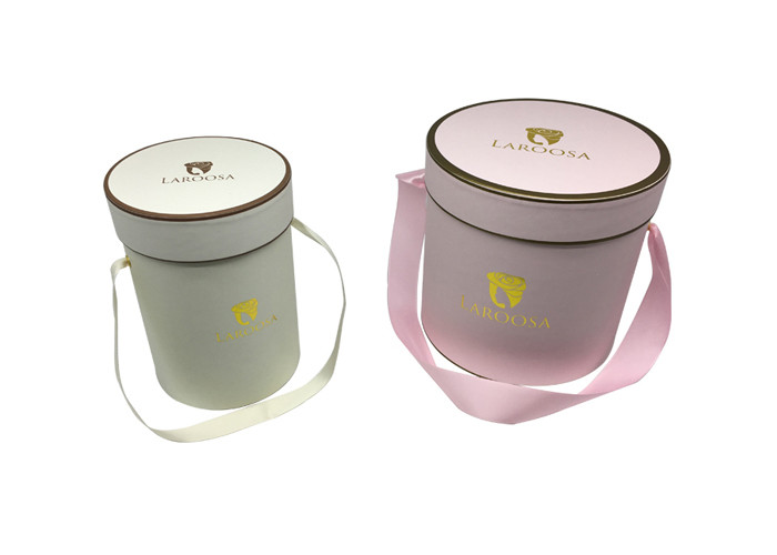8 Inch Paper Tube Packaging Flower Gift Box Matte Lamination Finishing