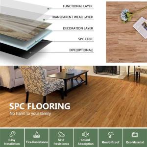 China Matte Luxury SPC Flooring Soundproof Stone Plastic Composite Flooring wholesale