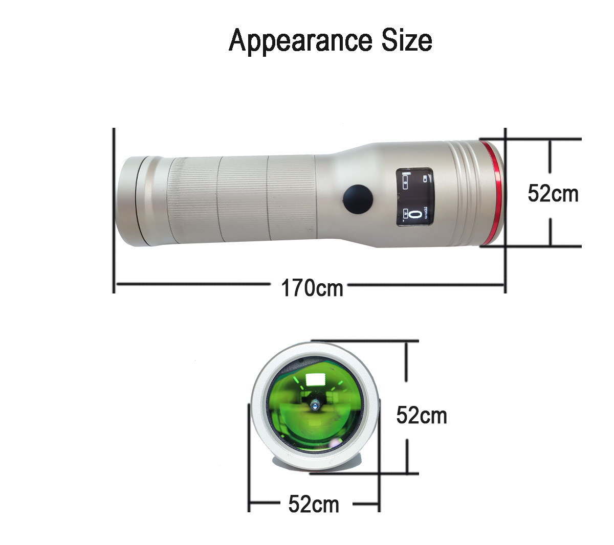 MS104K-L10 Zetron Remote Laser CH4 Methane Gas Leak Detector With 50 Meters Detect Distance