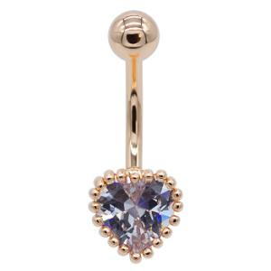 China Gold Plated Body Piercings Jewellery Initial Piercing Sexy Heart Shape wholesale