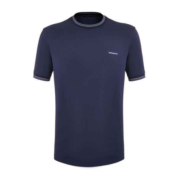Men's Crew Round Collar T-Shirt with 230 gsm Heavy Weight Cotton and Knitted Fabric