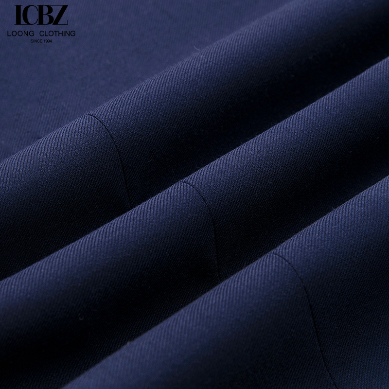 Dark Blue Single-Breasted Suit Vest for Professional Formal Occasions and Weddings