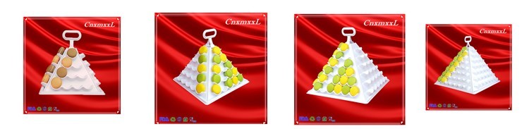 Stackable Plastic Macaron Packaging Christmas Tree 6 Tier Macaron Stand