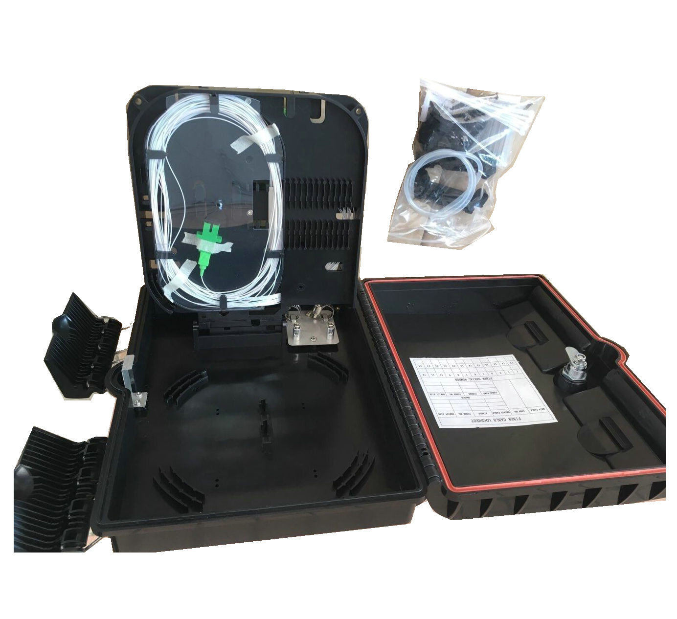 Rainfall Resistant 16FO Ftth Terminal Box 8 LC Fiber Optic Enclosures